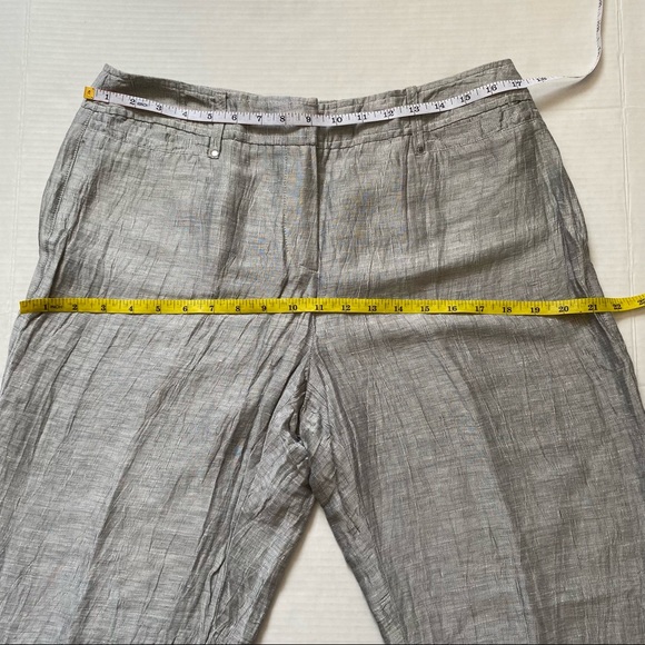 Gerry Webber womens silver grey wrinkle effect pants - size 12 - Picture 10 of 14